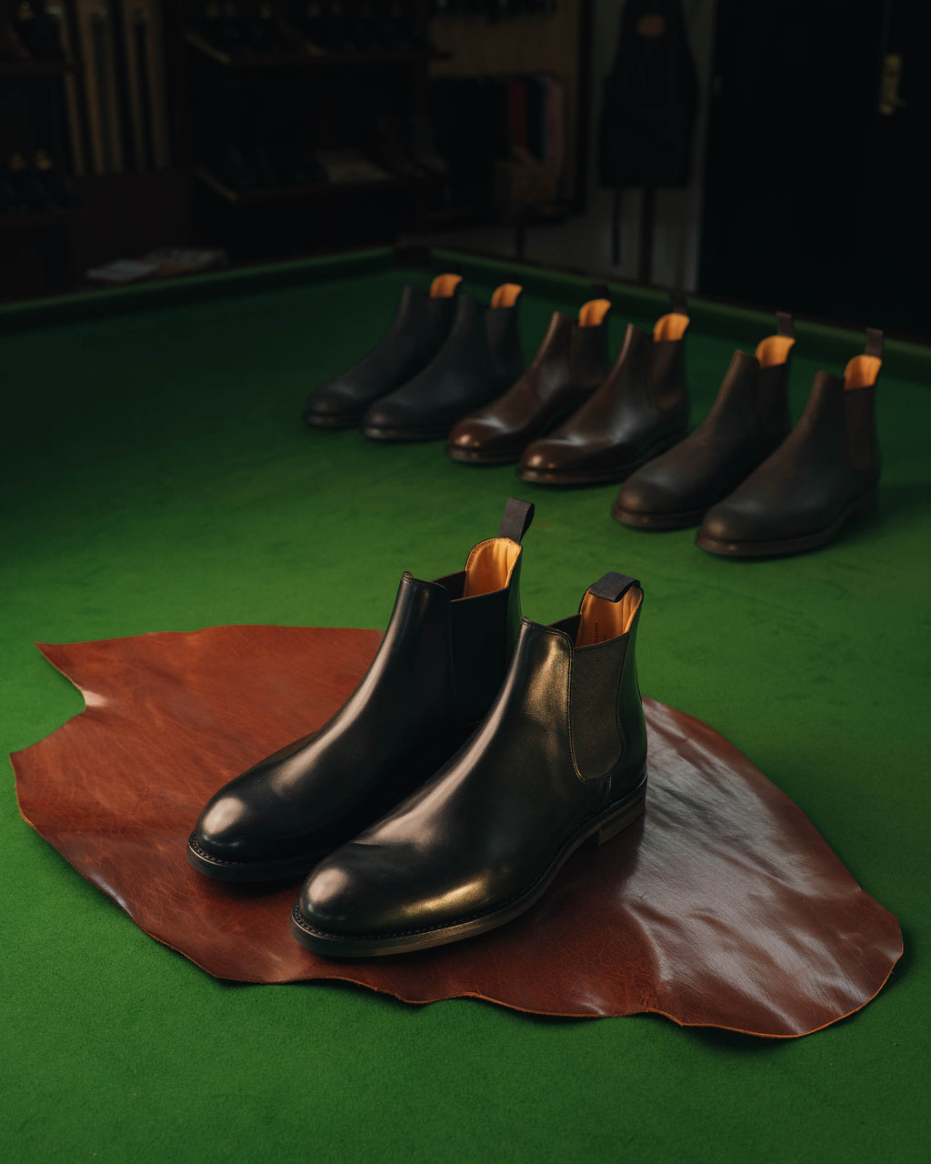Chelsea 5 Black Wax Calf Chelsea Boots Herr – Crockett & Jones