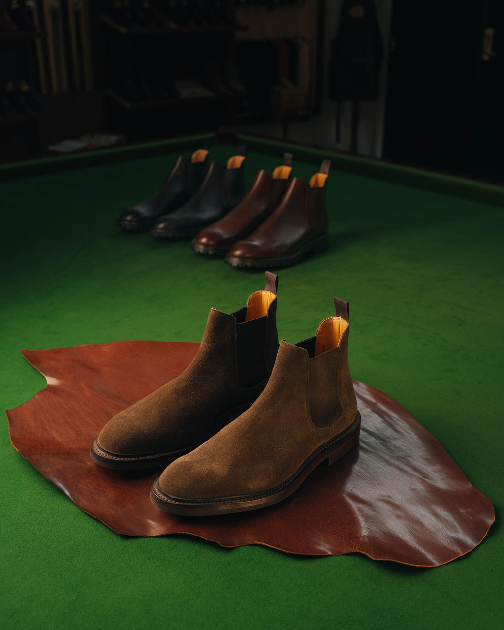 Chelsea 11 Boot, Slate Suede ‘Dainite’ Crockett & Jones