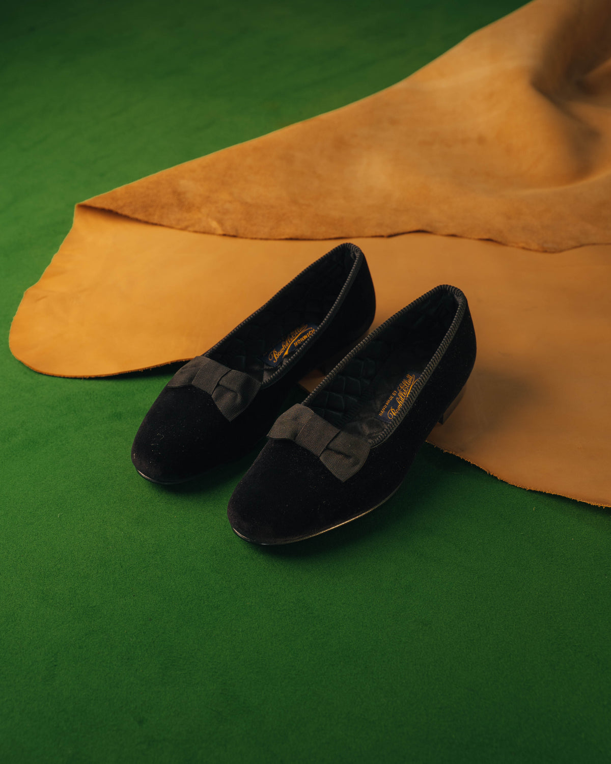 Opera Pump Black Velvet, Bowhill & Elliott