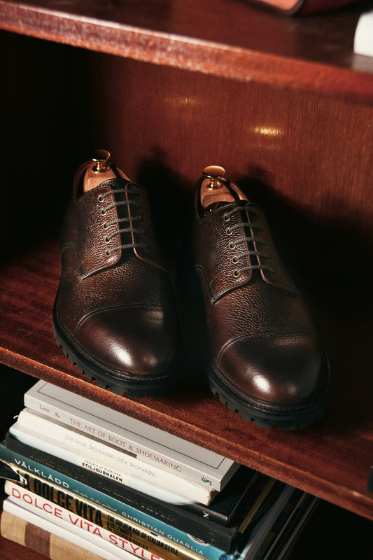 Sandhurst Dark Brown Grain 'Vibram' Crockett & Jones