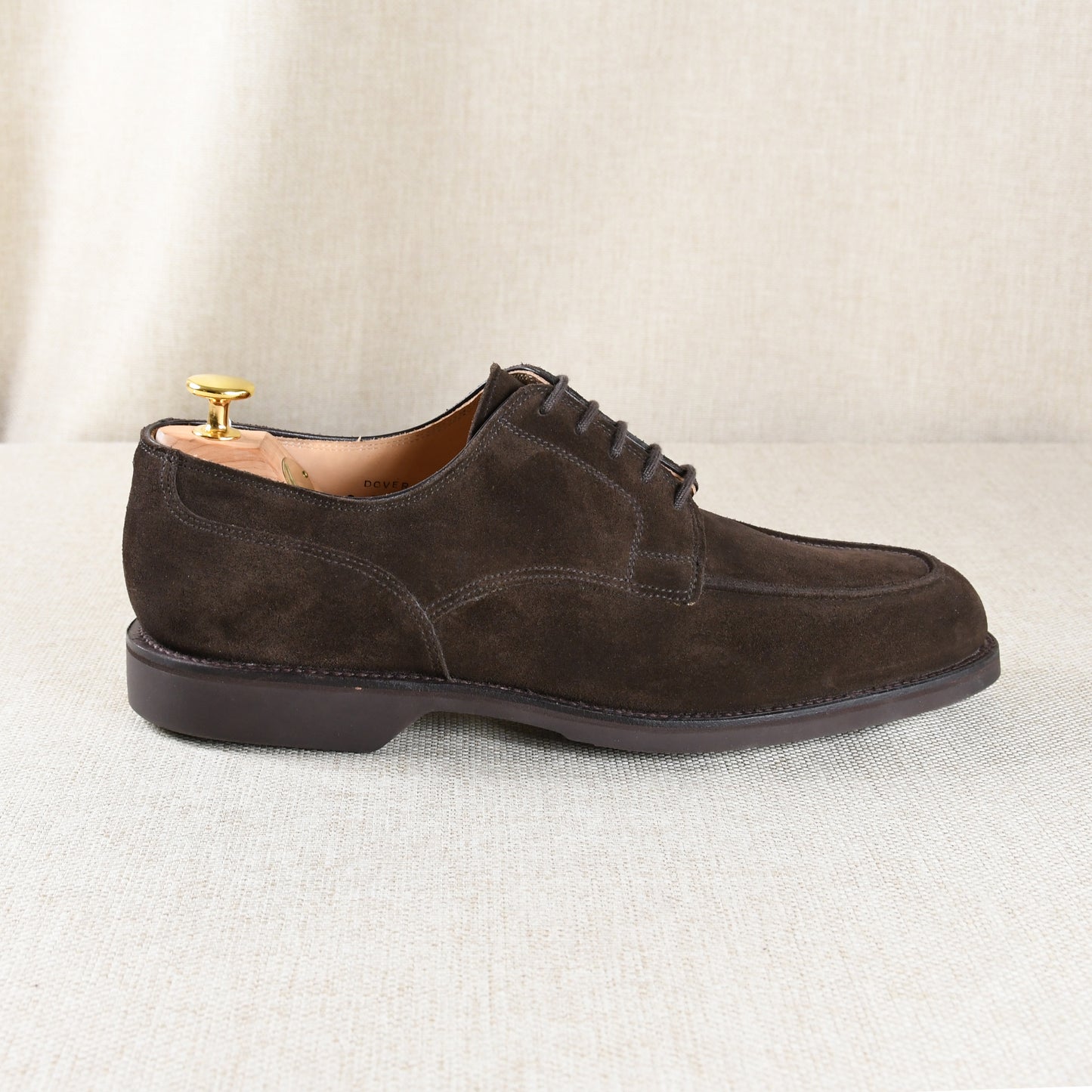 Dover Derby, Dark Brown Suede 'Wedge' Crockett & Jones