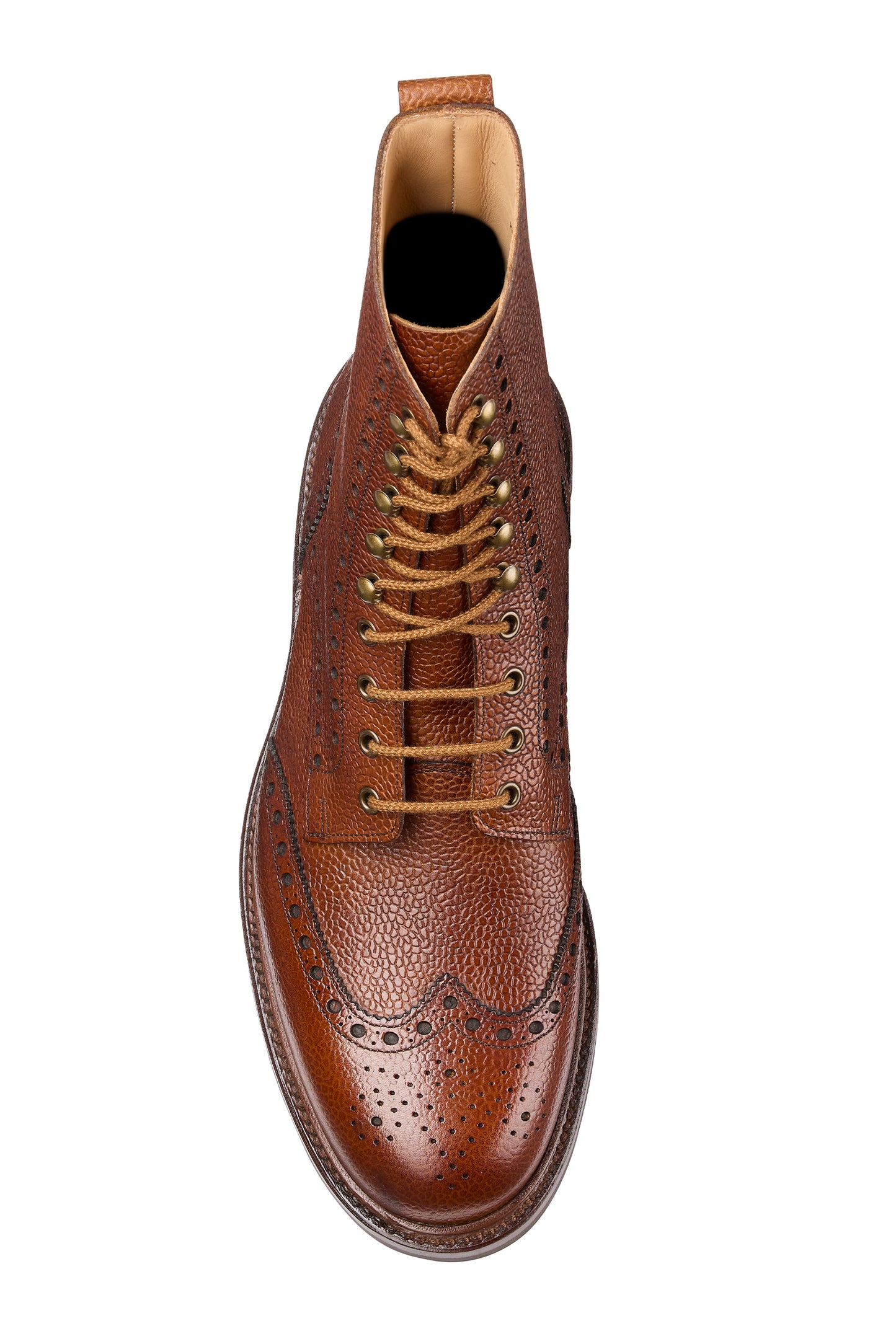 Islay Derby Boot, Tan Scotch Grain ‘Dainite’ Crockett & Jones