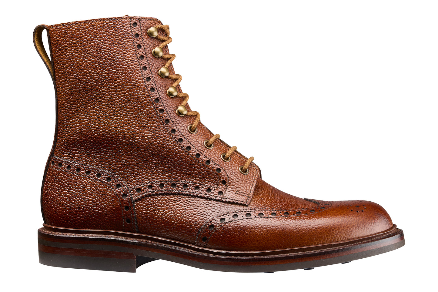 Islay Derby Boot, Tan Scotch Grain ‘Dainite’ Crockett & Jones