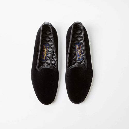 Bespoke Crest Velvet Slipper, Bowhill & Elliott