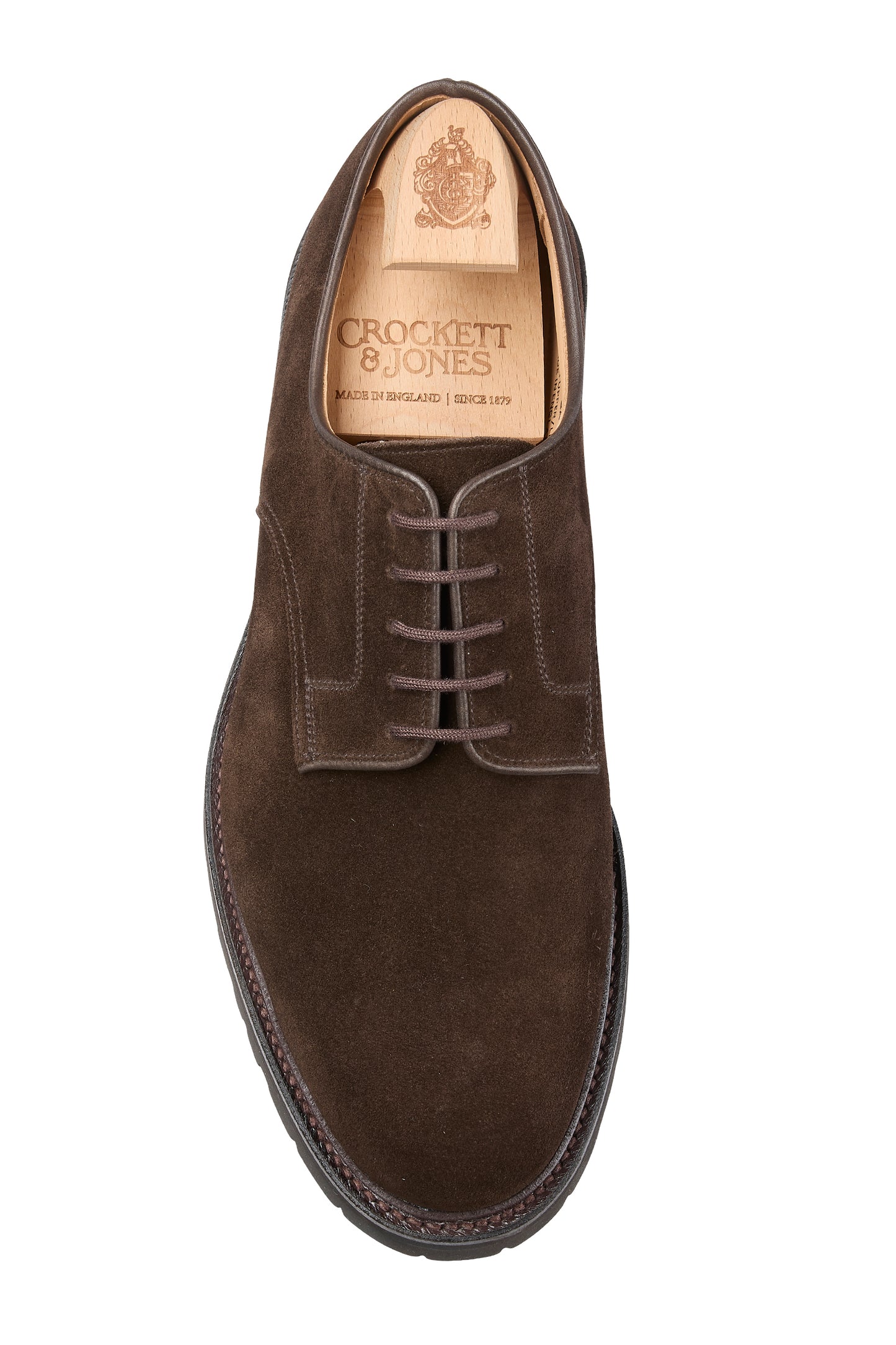 Windermere Derby, Dark Brown Suede ‘Vibram’ Crockett & Jones