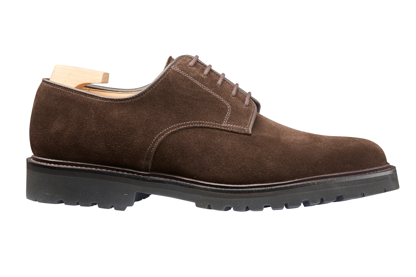 Windermere Derby, Dark Brown Suede ‘Vibram’ Crockett & Jones