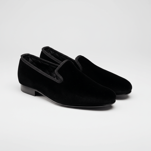 Albert Slipper Plain Black, Crockett & Jones - Hammargruppen