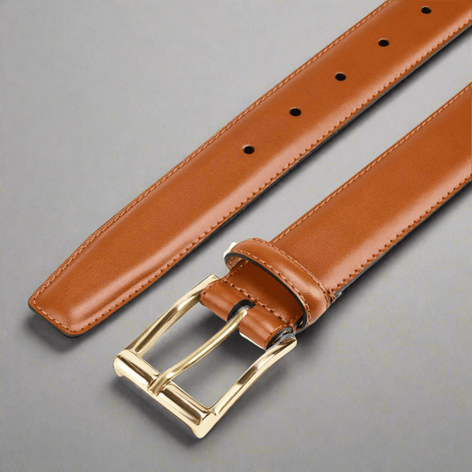 Bälte Tan Calf 'Mässing' Crockett & Jones - Hammargruppen