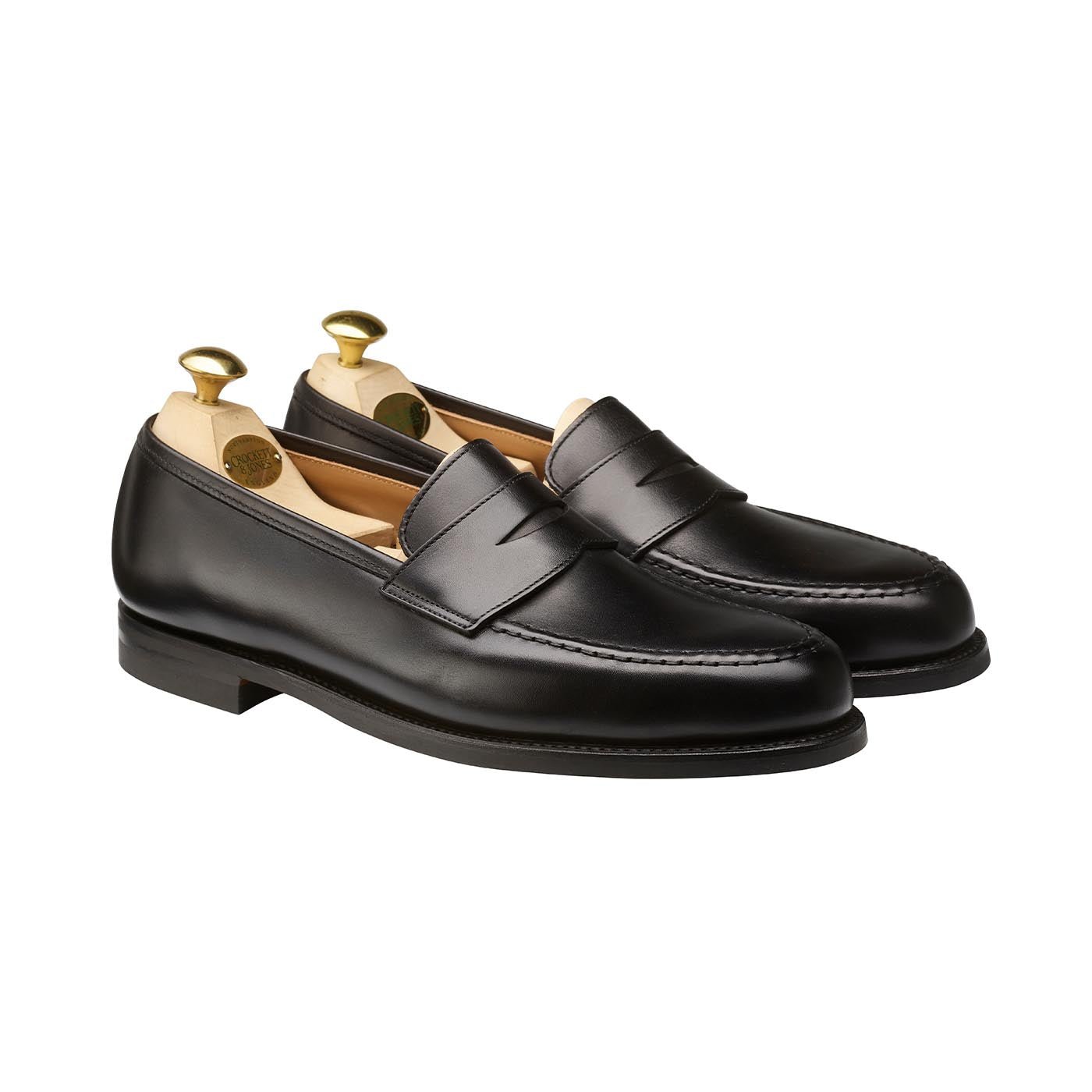 Boston Penny Loafer, Black Calf 'City' Crockett & Jones - Hammargruppen