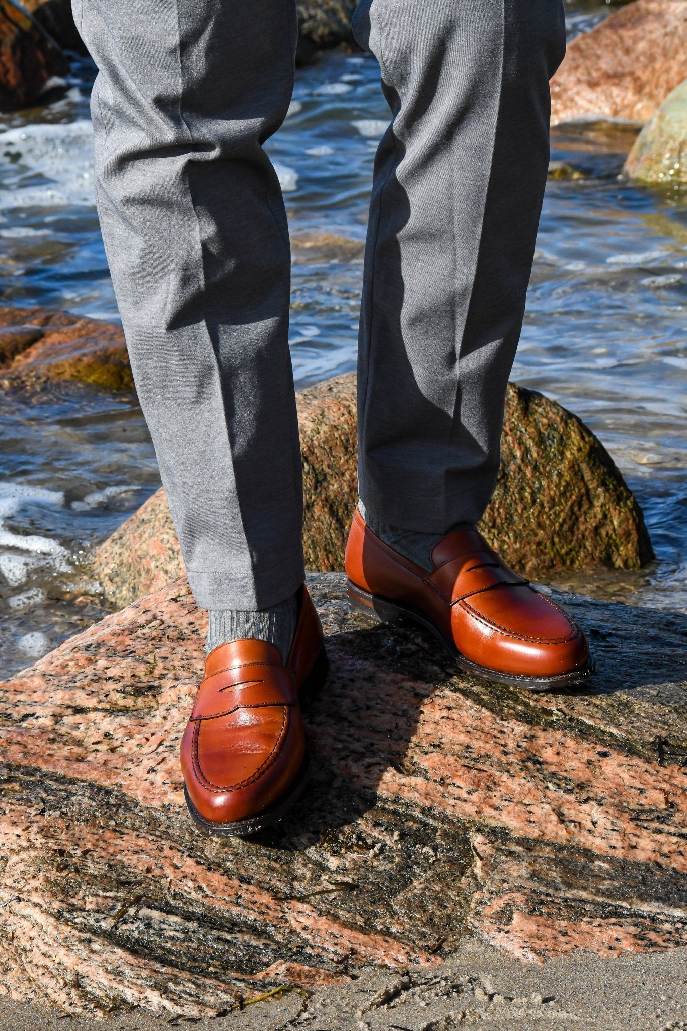 Boston Penny Loafer, Chestnut Calf ‘City’ Crockett & Jones - Hammargruppen