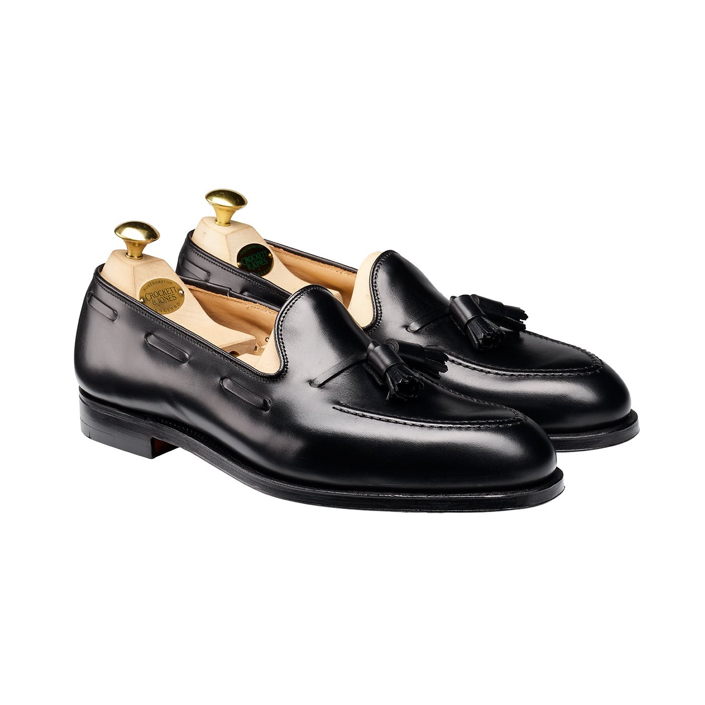 Cavendish 2 Tassel Loafer, Black Calf, Crockett & Jones - Hammargruppen