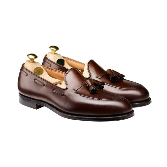 Cavendish 2 Tassel Loafer, Dark Brown Burnished Calf, Crockett & Jones - Hammargruppen