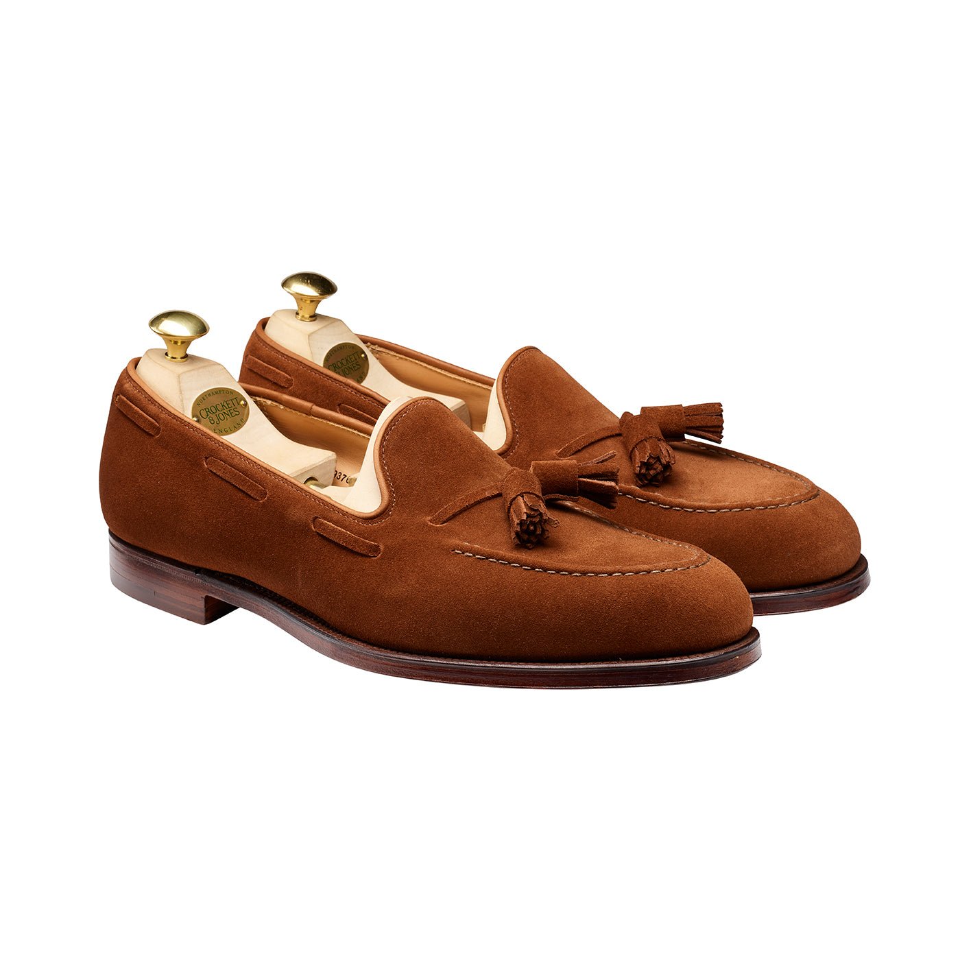 Cavendish 2 Tassel Loafer, Polo Brown Calf Suede, Crockett & Jones - Hammargruppen