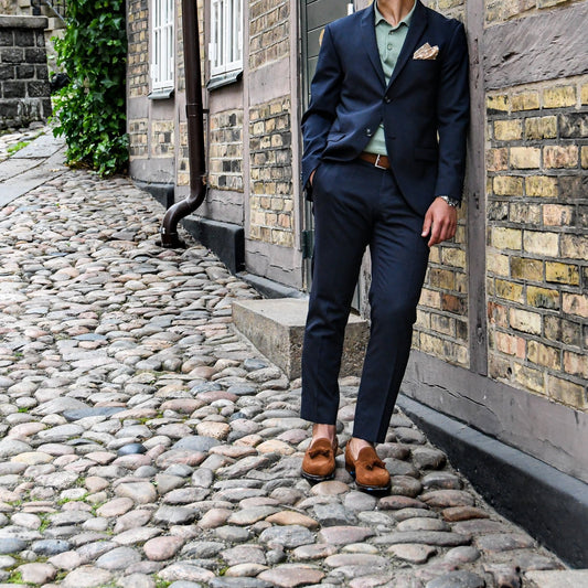 Cavendish 2 Tassel Loafer, Polo Brown Calf Suede, Crockett & Jones - Hammargruppen