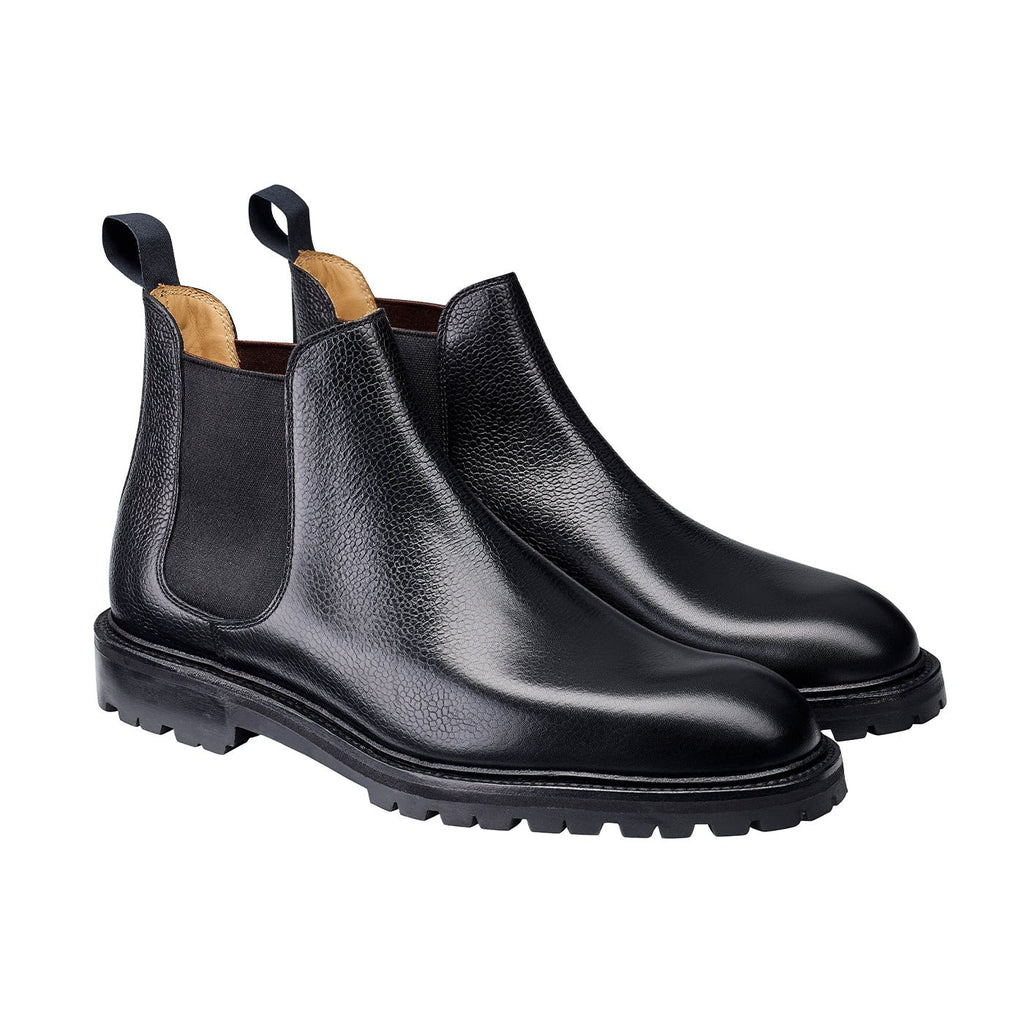 Chelsea 11 Boot, Black Scotch Grain ‘Vibram’ Crockett & Jones - Hammargruppen