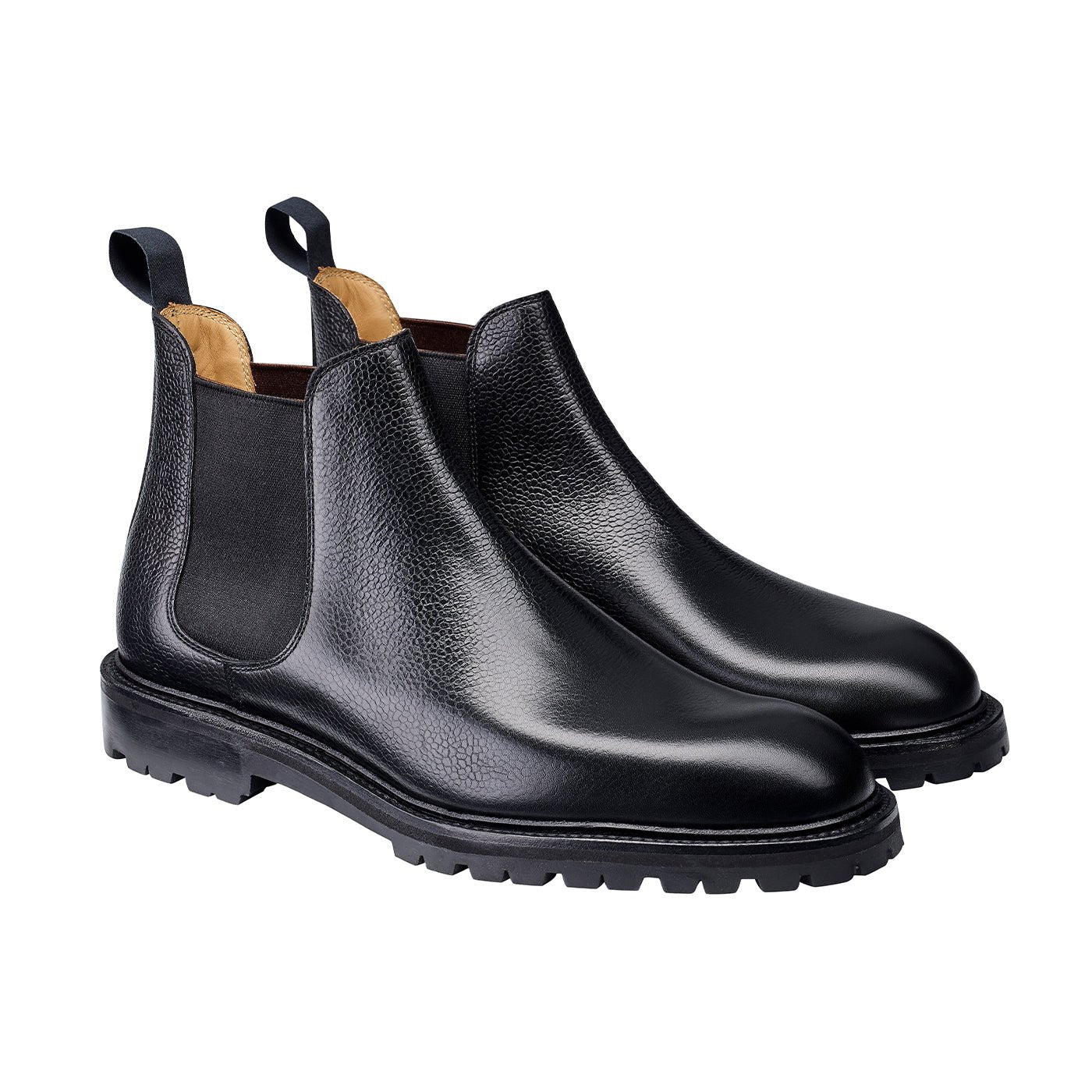 Chelsea 11 Boot, Black Scotch Grain ‘Vibram’ Crockett & Jones - Hammargruppen