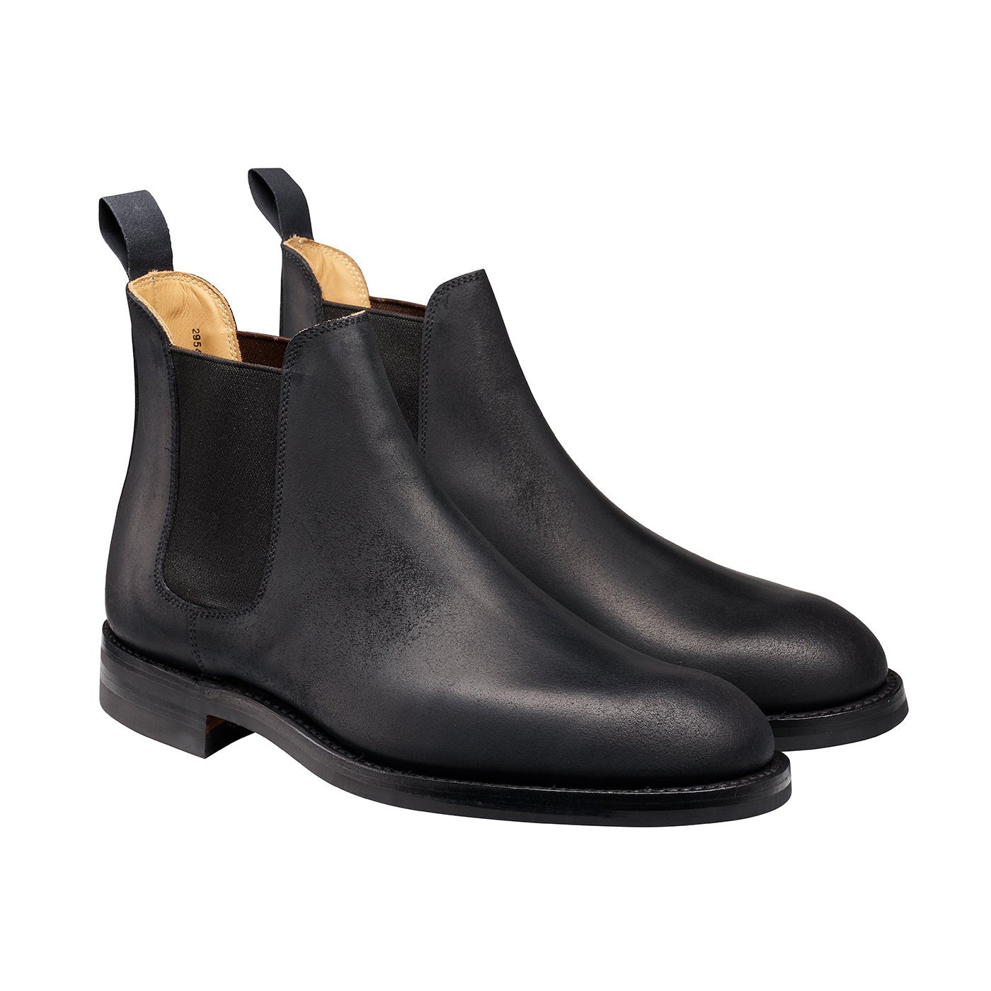Chelsea 5 Boot, Black Rough - Out Suede ‘Dainite’ Crockett & Jones - Hammargruppen