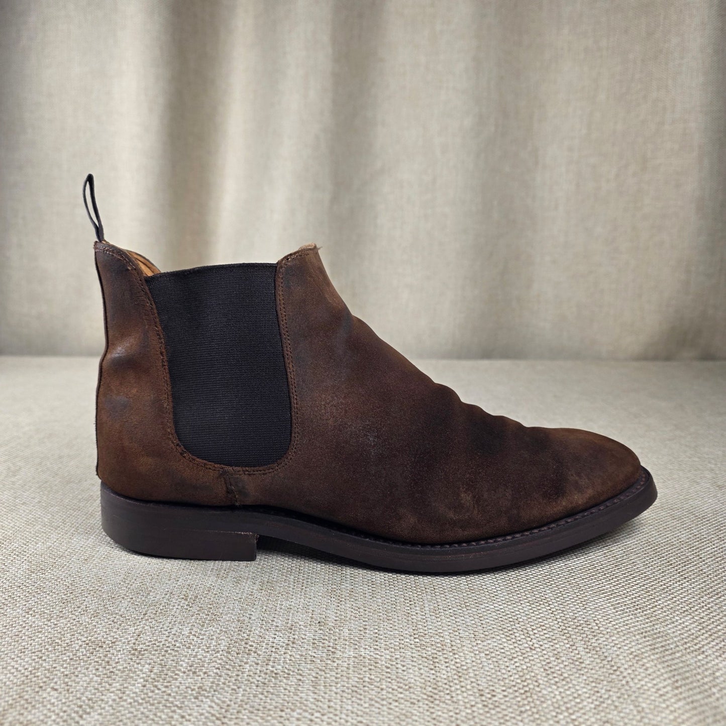 Chelsea 5 Boot, Dark Brown Rough - Out Suede ‘Dainite’ (8,5E) Crockett & Jones - Hammargruppen