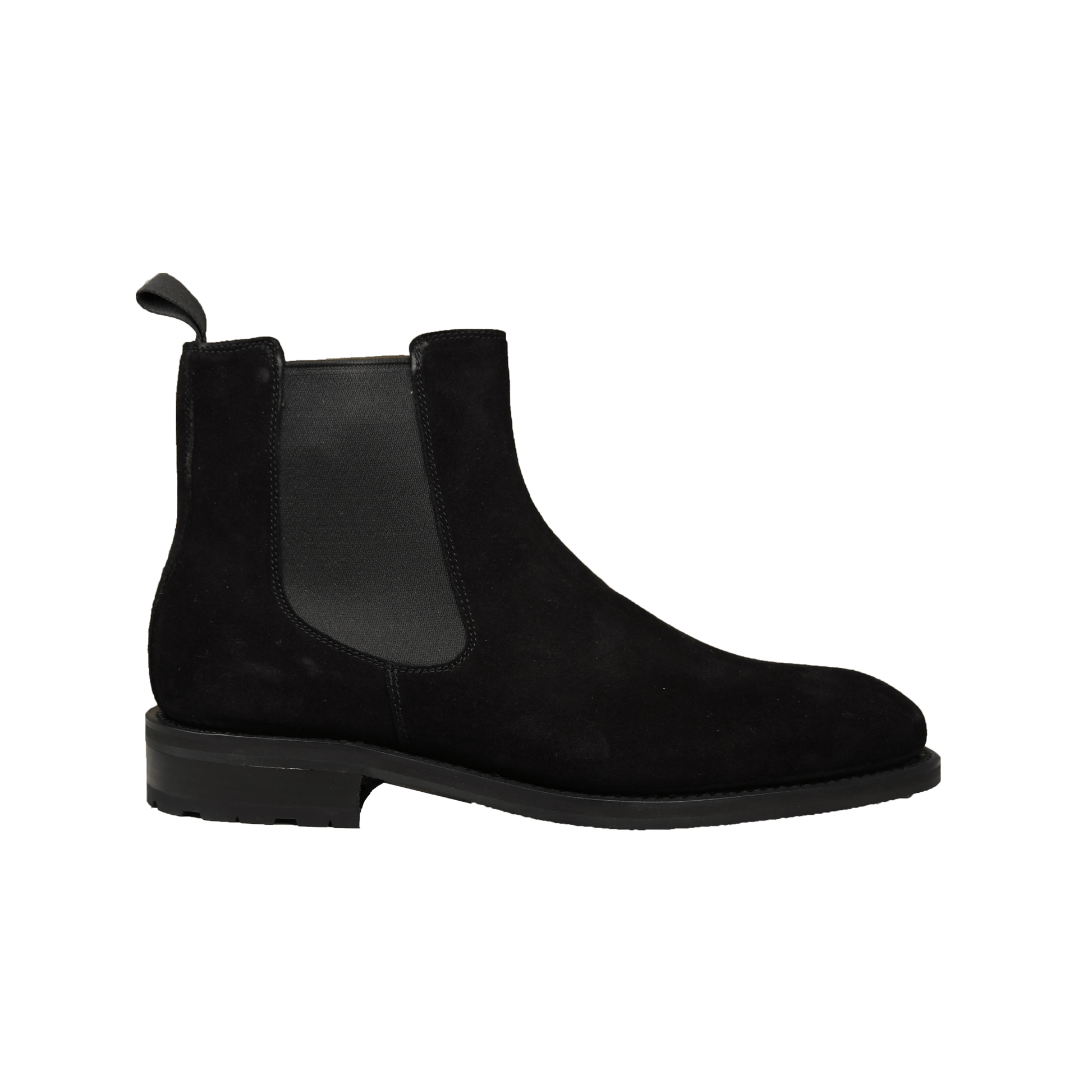 Chelsea Black Lamb Suede, John Brommel's - Hammargruppen