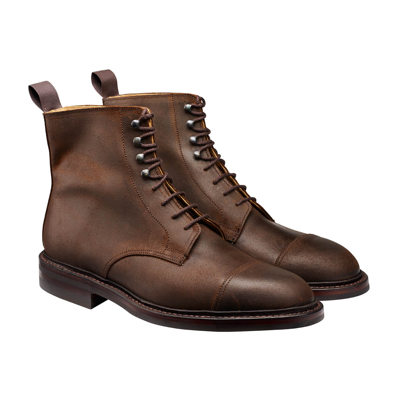 Coniston Derby Boot, Dark Brown Rough - Out Suede ‘Dainite’ Crockett & Jones - Hammargruppen