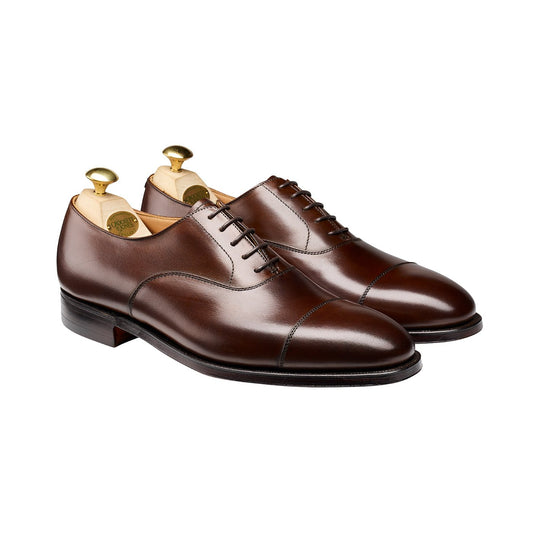 Connaught Oxford, Dark Brown Burnished Calf, Crockett & Jones - Hammargruppen