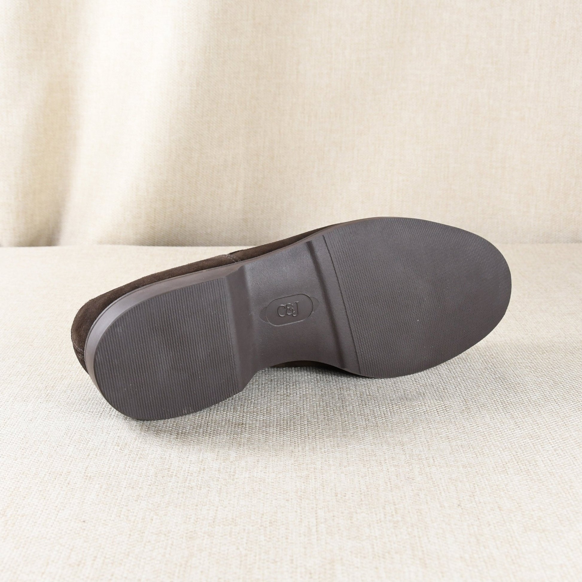 Dover Derby, Dark Brown Suede 'Wedge' Crockett & Jones - Hammargruppen