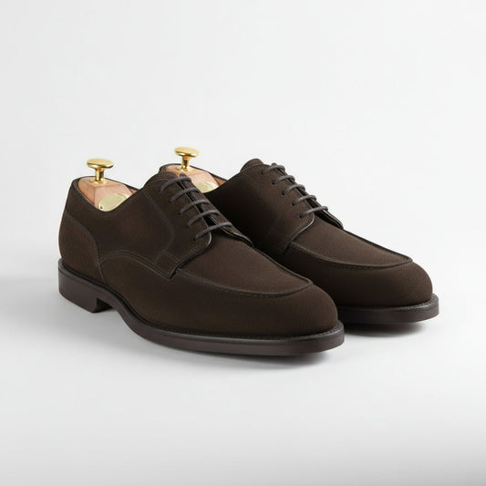 Dover Derby, Dark Brown Suede 'Wedge' Crockett & Jones - Hammargruppen