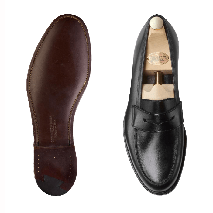 Elise Penny Loafer, Black Calf, Crockett & Jones - Hammargruppen