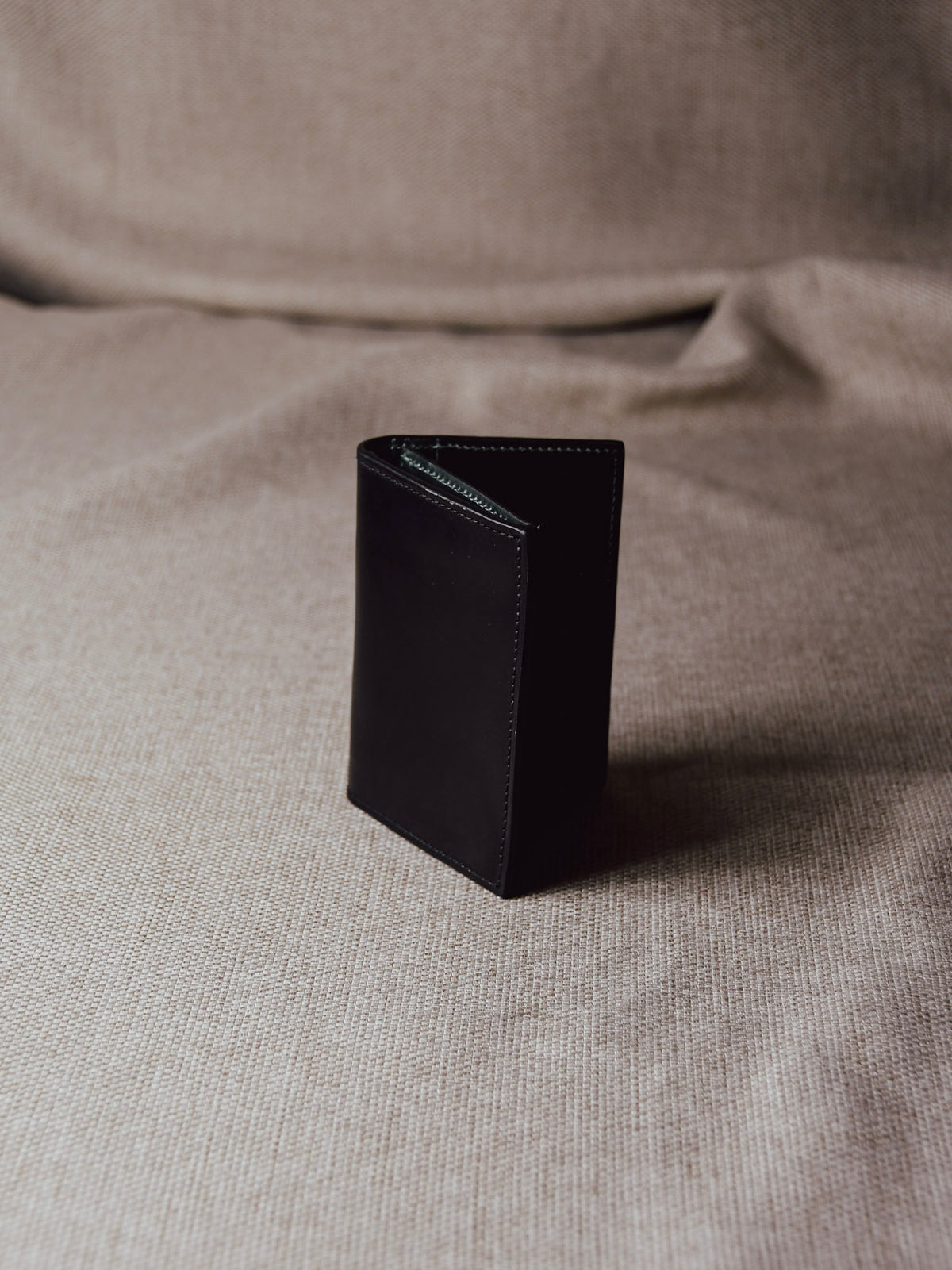 Folded Card Case – Black Shell Cordovan - Crockett & Jones
