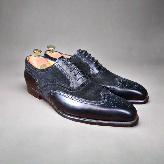 Guildford Black Calf & Suede (10F) Crockett & Jones - Hammargruppen