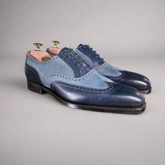 Guildford Navy Calf & Suede, Crockett & Jones - Hammargruppen