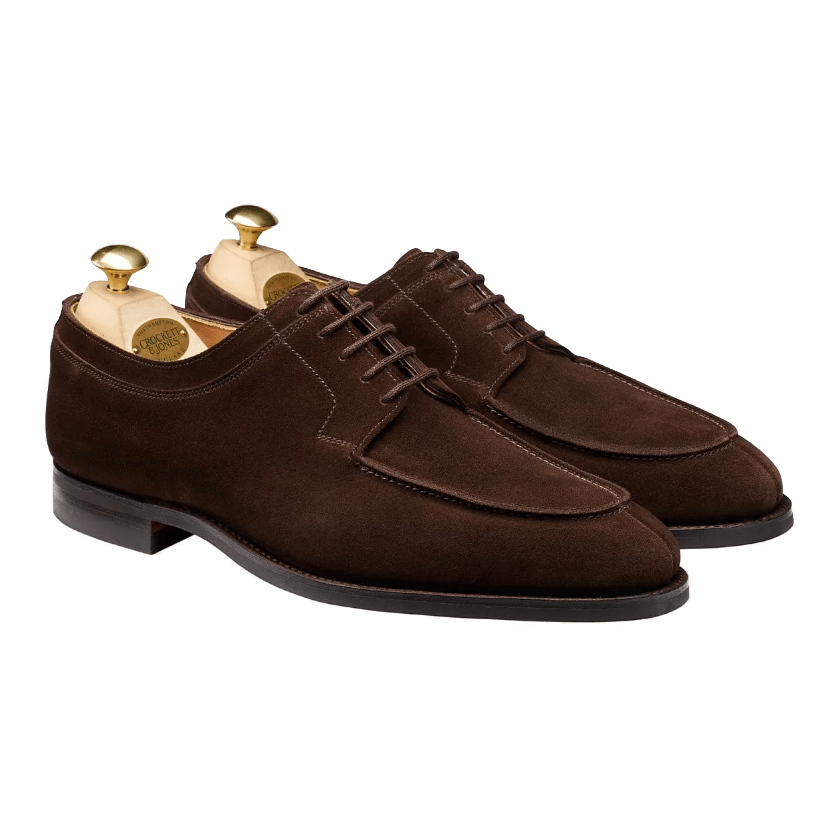 Hardwick Derby, Dark Brown Suede ‘City’ Crockett & Jones - Hammargruppen
