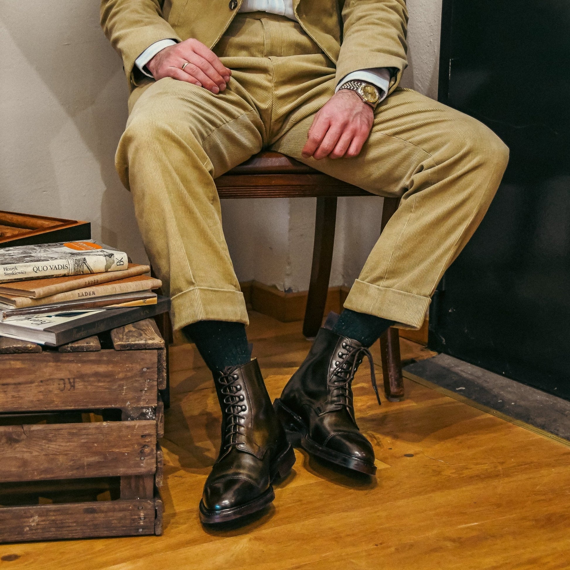 Harlech Derby Boot, Dark Brown Cordovan, Crockett & Jones - Hammargruppen