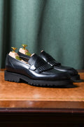 Julia Penny Loafer, Black Calf 'Vibram' Crockett & Jones - Hammargruppen