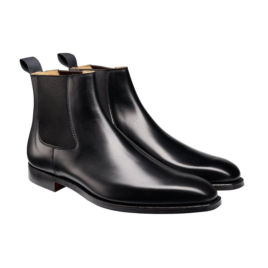 Lingfield Chelsea Boot, Black Calf, Crockett & Jones - Hammargruppen
