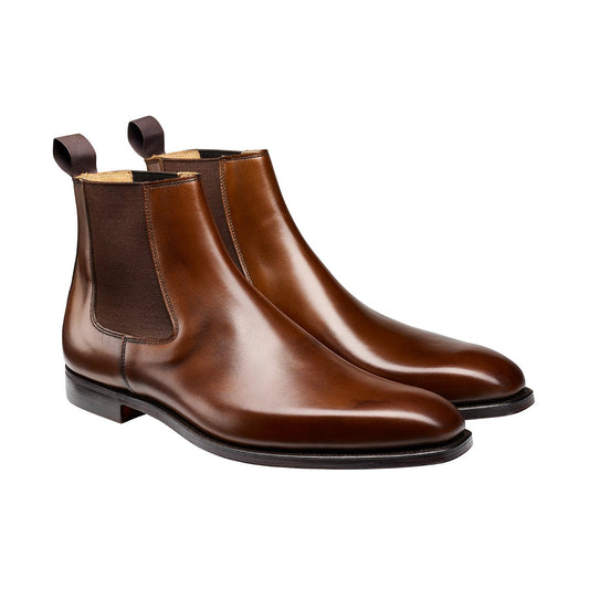 Lingfield Chelsea Boot, Dark Brown Burnished Calf, Crockett & Jones - Hammargruppen