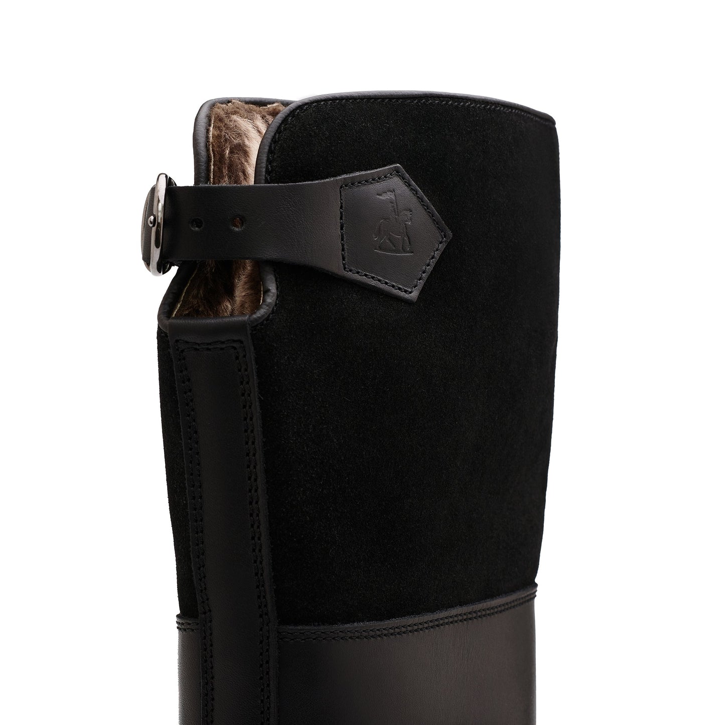 Maronibrater Boot, Black Calf Suede, Searling lining, Ludwig Reiter - Hammargruppen