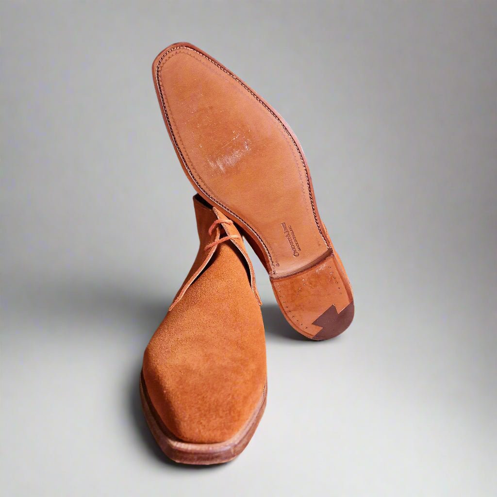 Milton Burnt Orange Suede (9E) Crockett & Jones - Hammargruppen