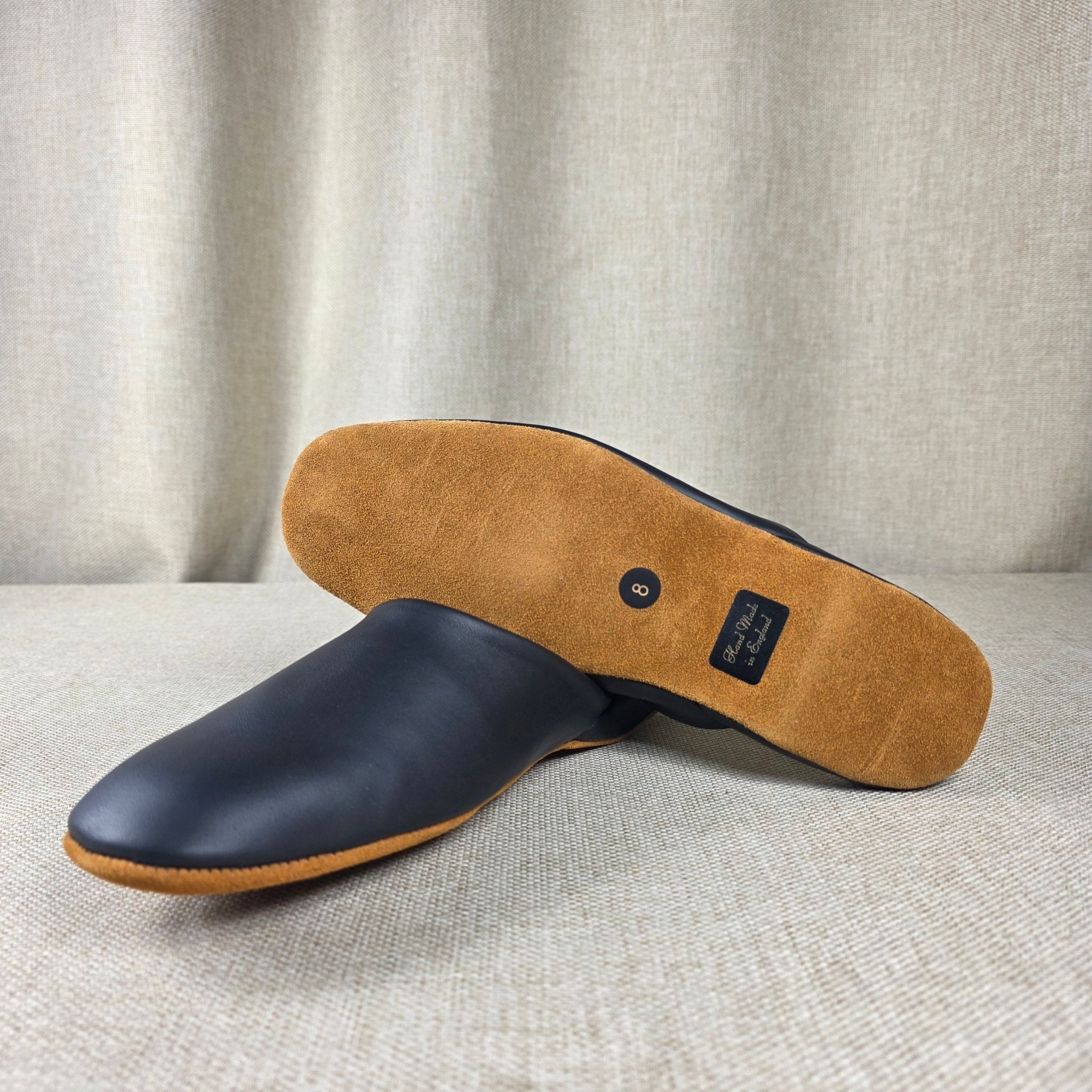 Mule Slipper Black Calf (8 & 9) Crockett & Jones - Hammargruppen