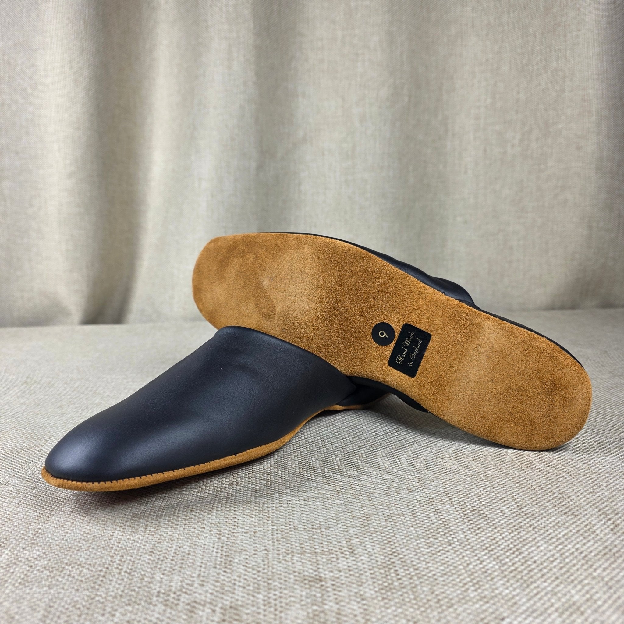 Mule Slipper Black Calf (8 & 9) Crockett & Jones - Hammargruppen