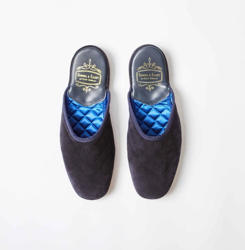 Mule Slipper Navy Suede, Bowhill & Eliott - Hammargruppen