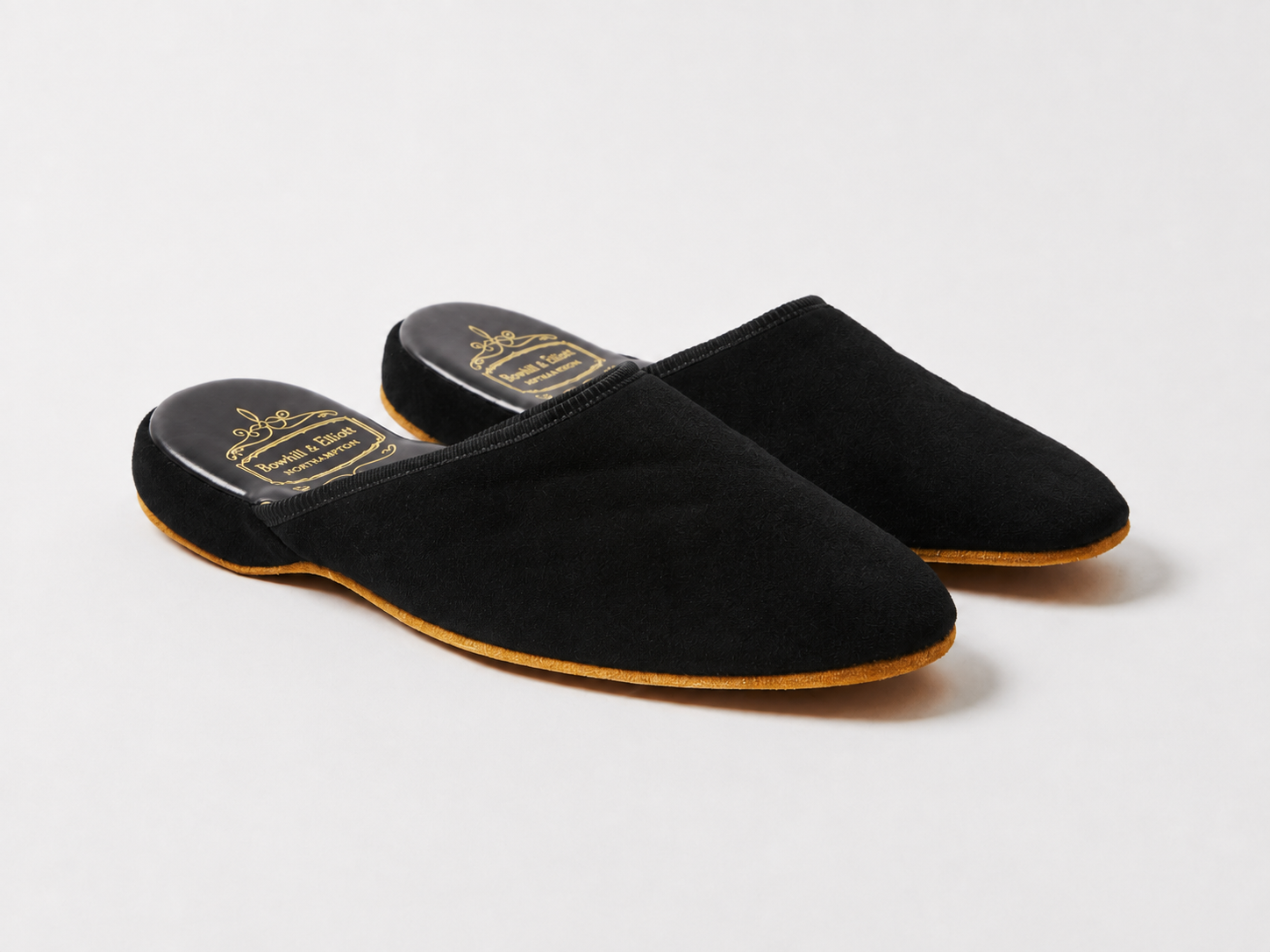 Mule Slipper Navy Suede, Bowhill & Elliott