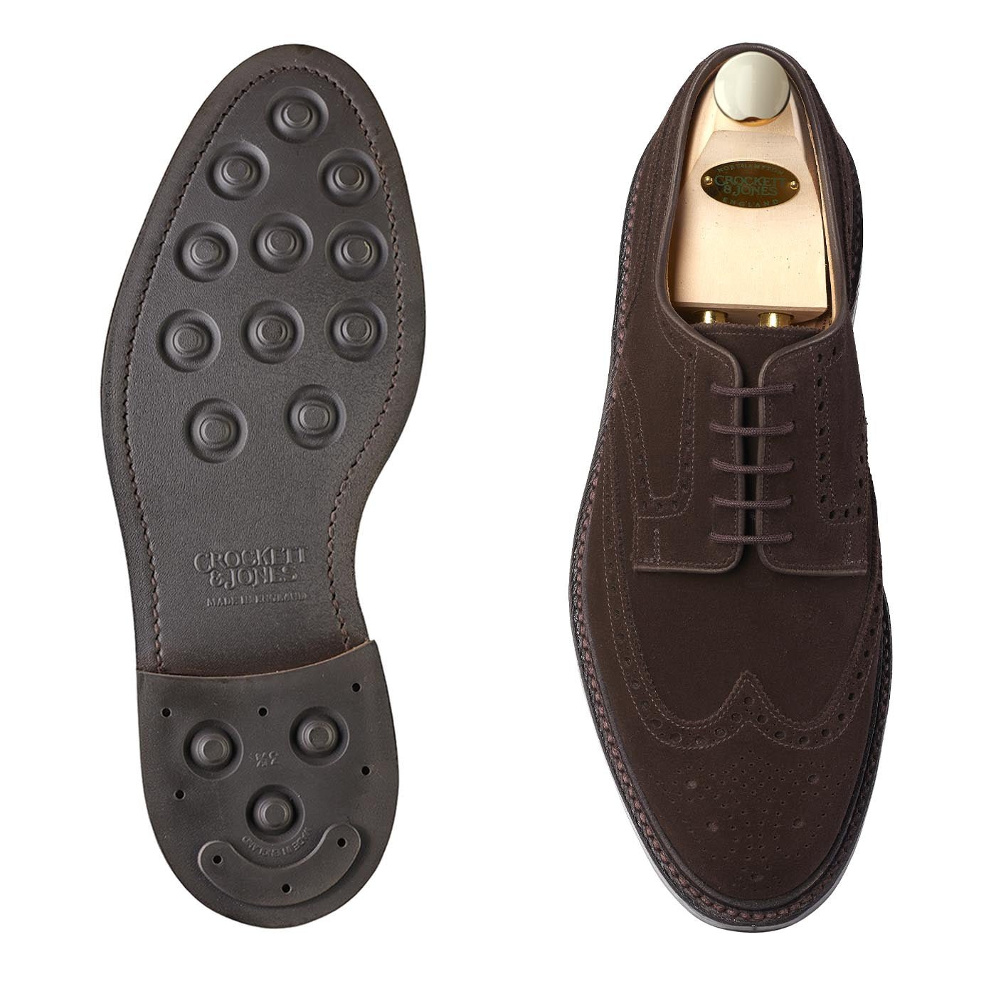Pembroke Dark Brown Suede ‘Dainite’ Crockett & Jones - Hammargruppen