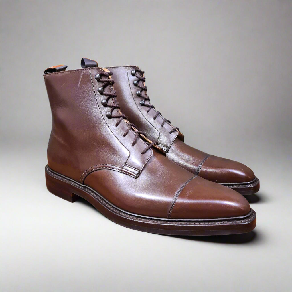 Northcote Dark Brown Wax Calf ‘Dainite’ (9E) Crockett & Jones