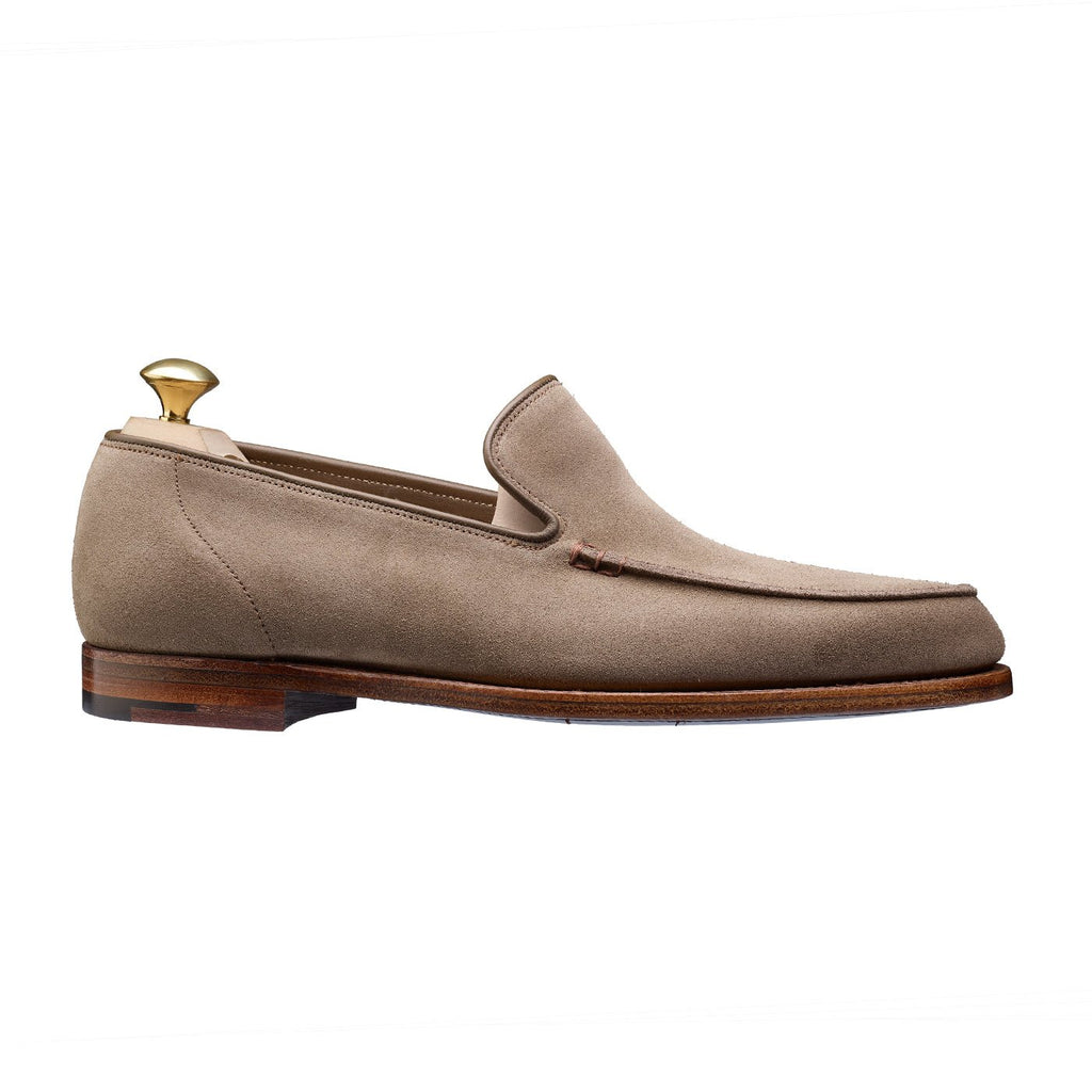 Salcombe Loafer, Khaki Suede 'Superflex' Crockett & Jones - Hammargruppen