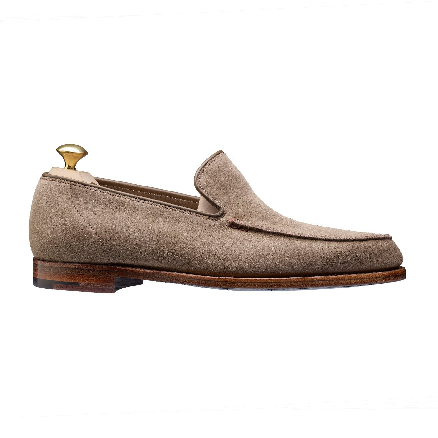 Salcombe Loafer, Khaki Suede 'Superflex' Crockett & Jones - Hammargruppen