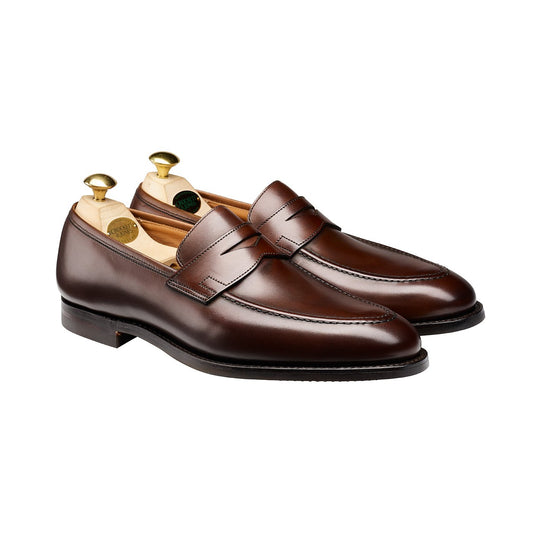 Sydney Penny Loafer, Dark Brown Burnished Calf ‘City’ Crockett & Jones - Hammargruppen