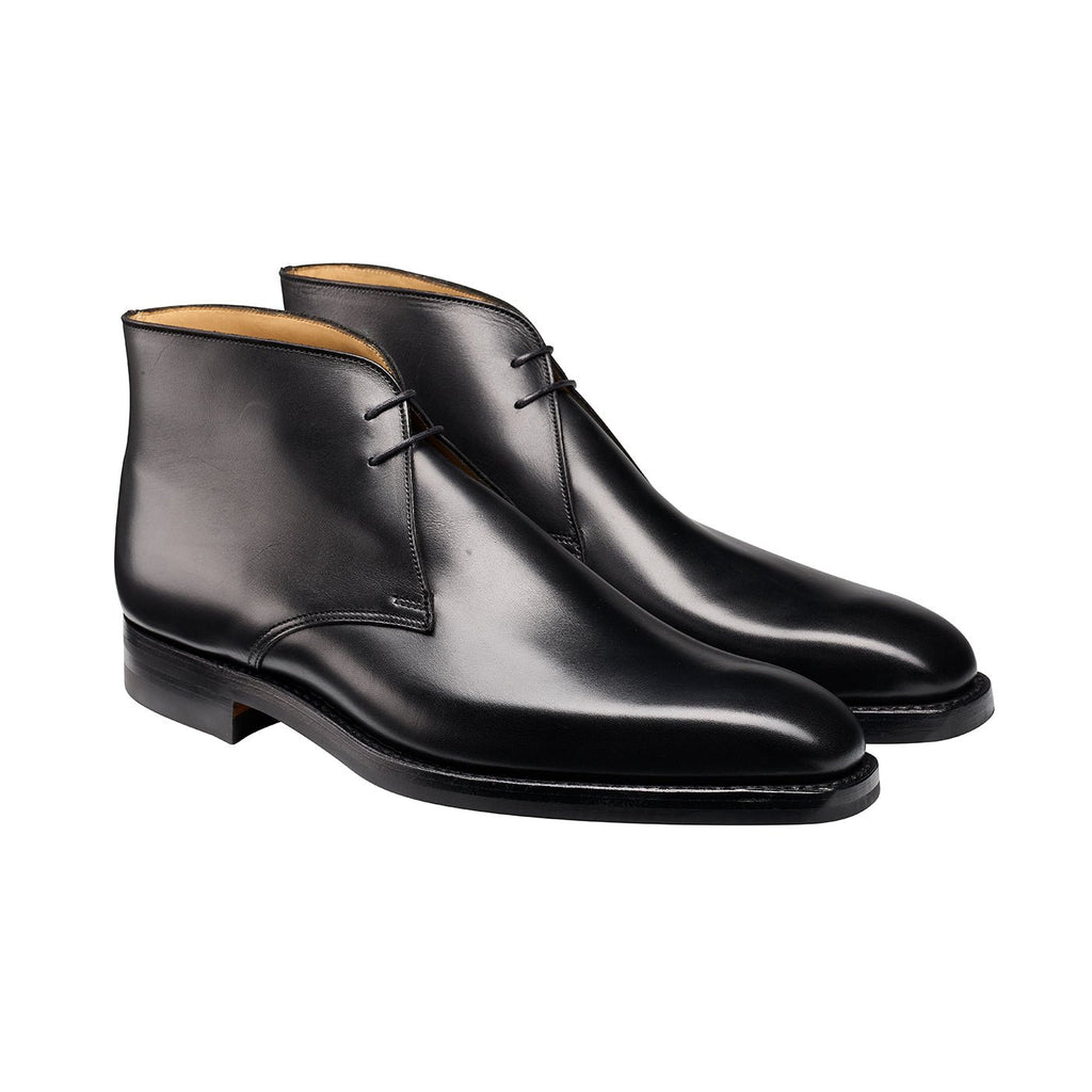 Tetbury Chukka Boot, Black Wax Calf ‘Dainite’ Crockett & Jones - Hammargruppen
