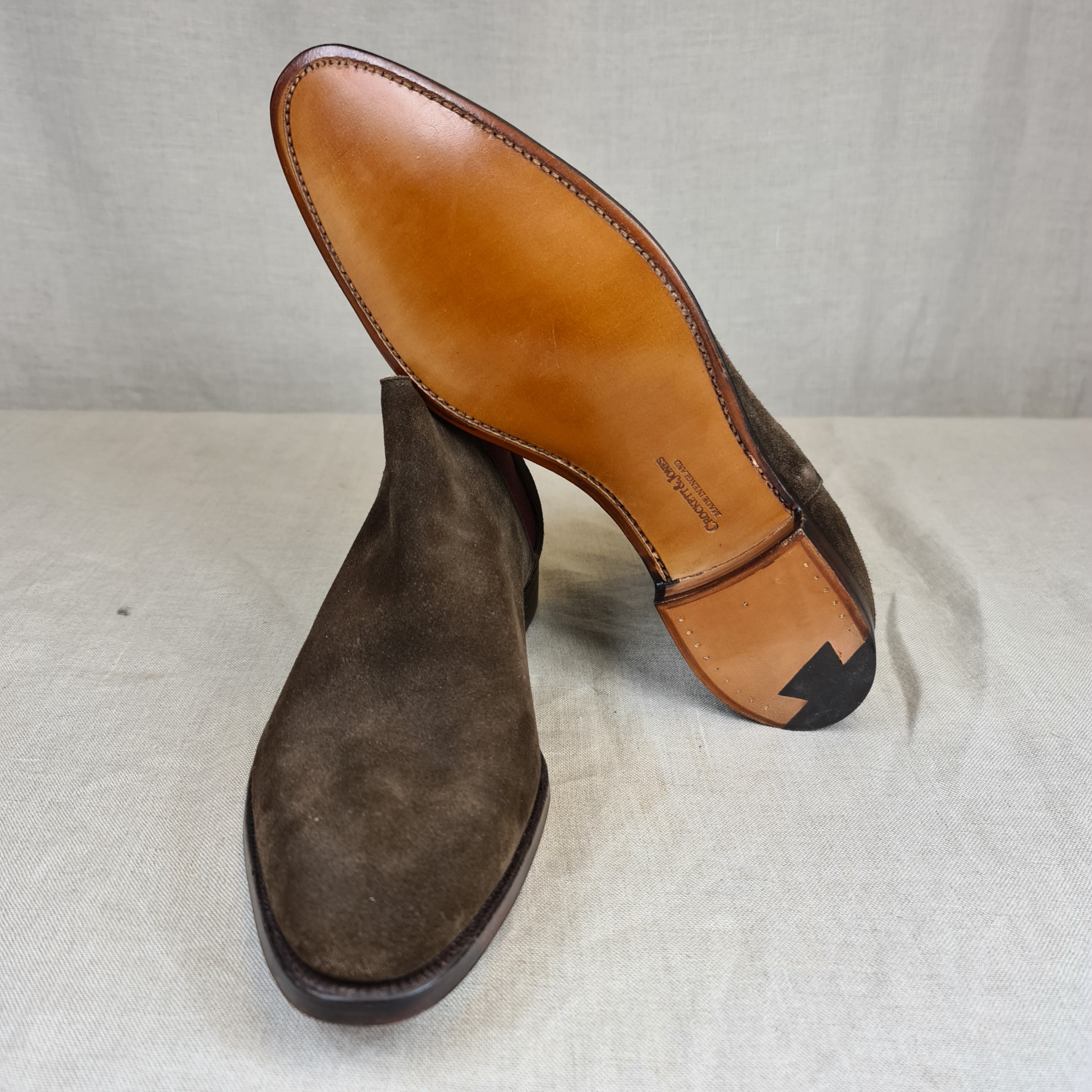 Cranford III Dark Brown Suede (9E) Crockett u0026 Jones – Hammargruppen