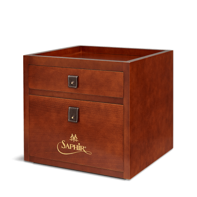 Storage box for shoe care, Saphir Médaille d'Or